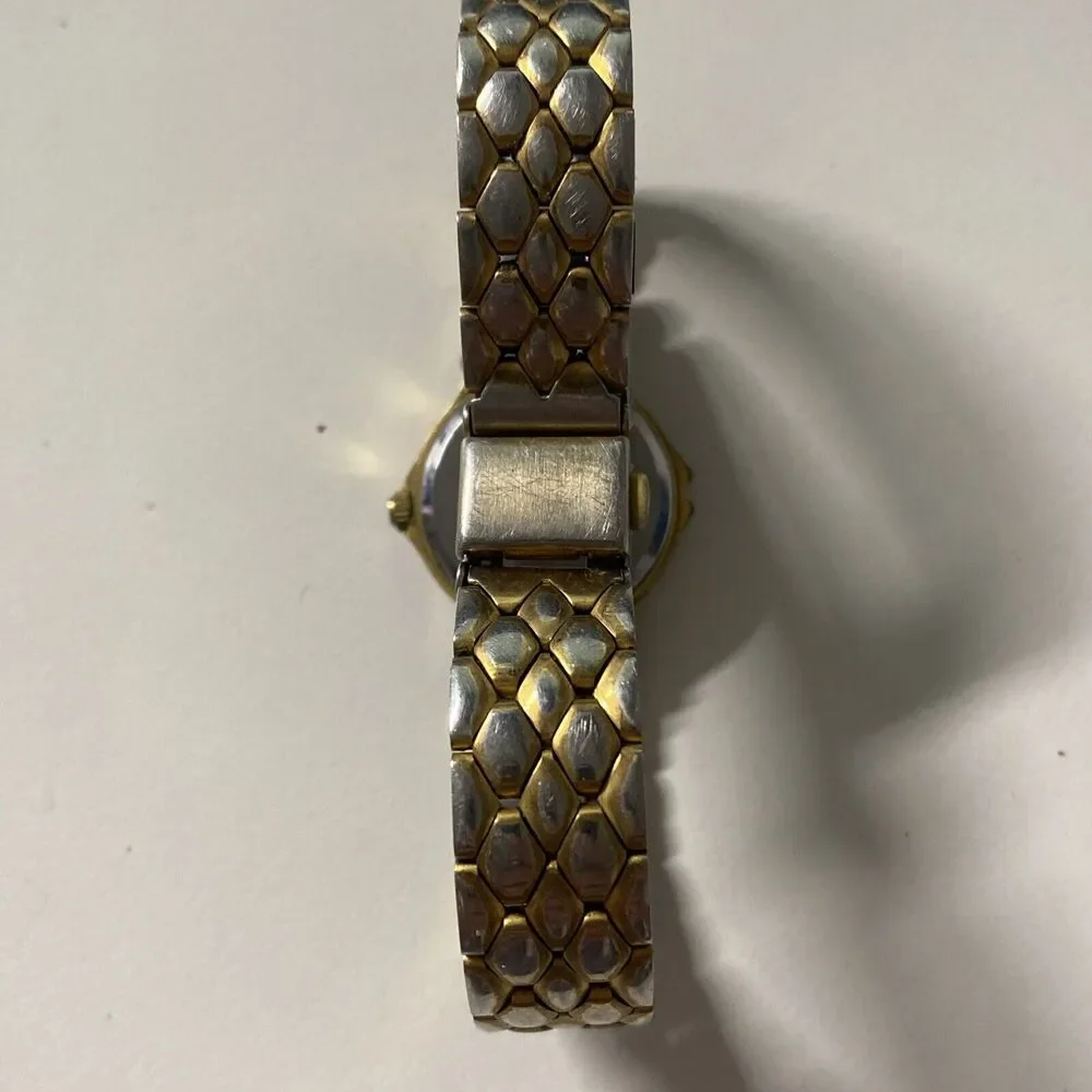 Givenchy Paris Diamond Quartz Watch Women's Gold Tone Bracelet